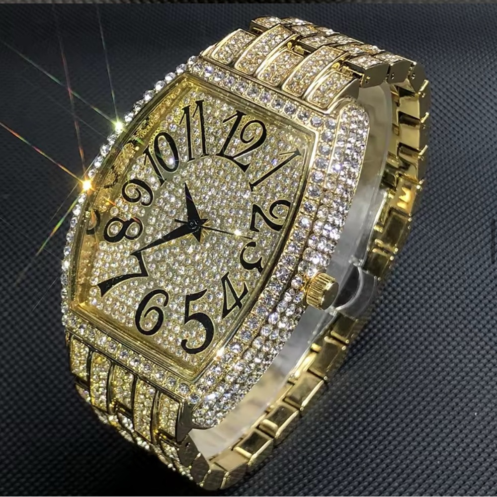 NEW Ozzy Osbourne Prince Of Darkness Rock & Roll Gold Tone The Osbournes Watch
